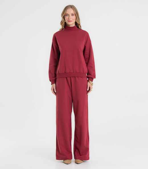 Image_Conjunto Blusão com Calça Moletom Felpado Rovitex Vermelho