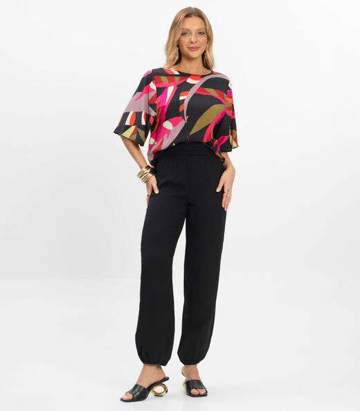 Blusa Feminina Viscose Khyara Rovitex Preto