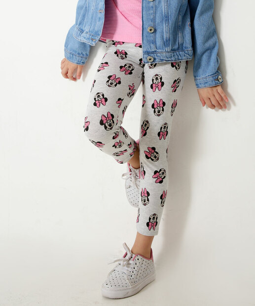 Calça Infantil Legging Minnie Disney Tam 4 a 10