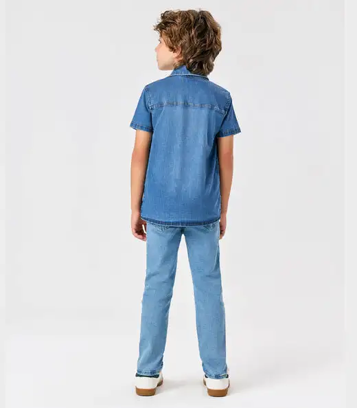 Calça Masculina Jeans Trick Nick Azul