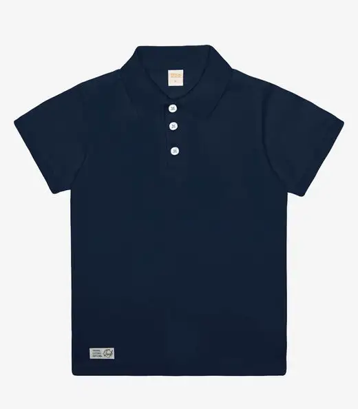 Camisa Polo Infantil Masculina Trick Nick Azul