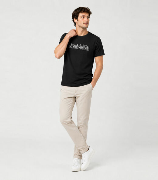 Camiseta Masculina Com Estampa Select Preto