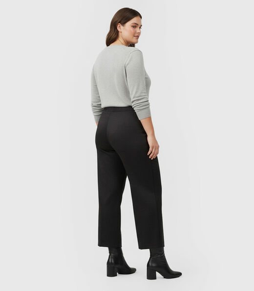 Calça Feminina Pantalona Plus Size Renaluci Preto