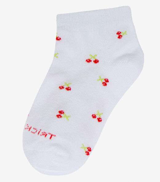 Kit 3 Pares De Meia Cano Curto Infantil Trick Nick Vermelho