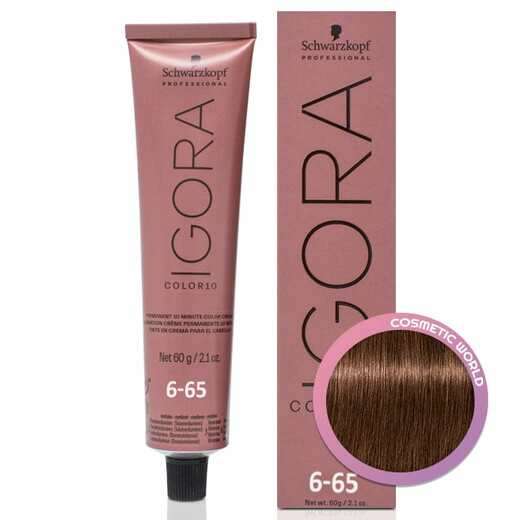 Image_Schwarzkopf Igora Color10 Coloração 10 6/65 Louro Escuro Marrom Dourado 60ml