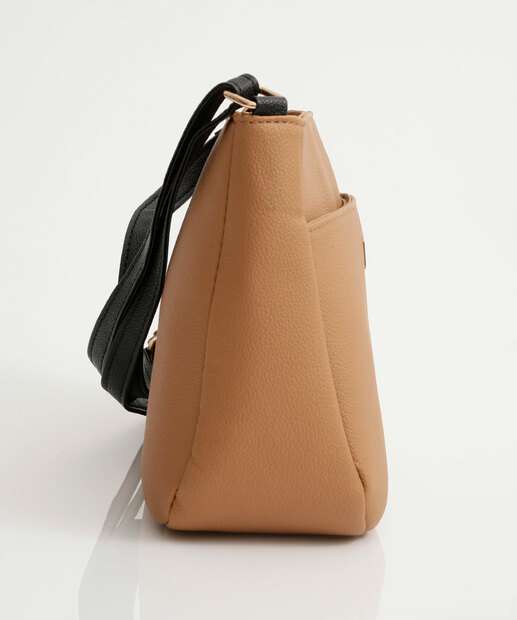 Bolsa Transversal Crossbody Feminina Marisa Bege