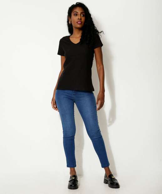 Blusa Feminina Flamê Manga Curta Marisa