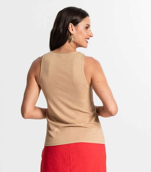 Regata Feminina Rovitex Marrom