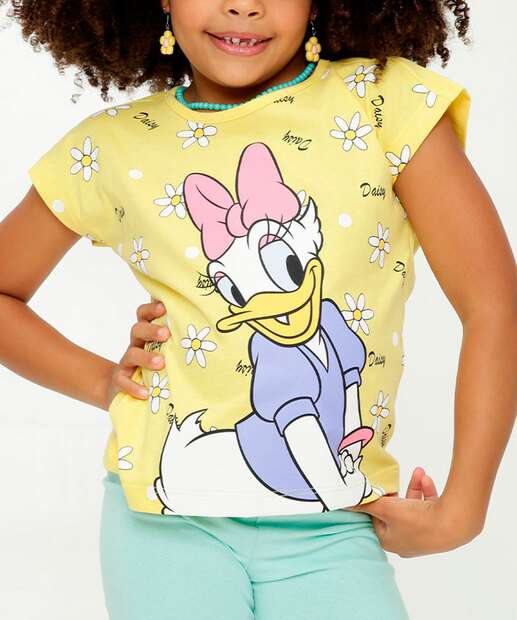 Image_Camiseta Manga Curta Margarida Disney Tam 4 a 10