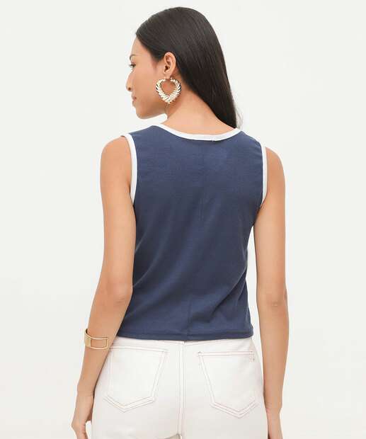 Blusa Feminina Sem Manga Marisa