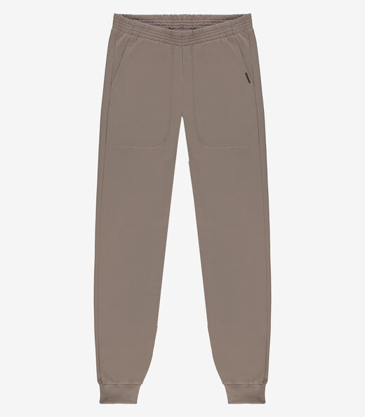 Calça Masculina Em Moletom Peluciado Diametro Marrom