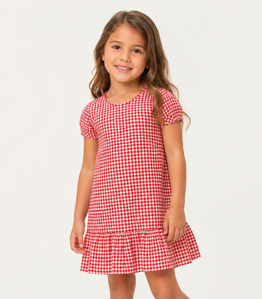 Image_Vestido Infantil Menina Em Cotton Leve Select Vermelho