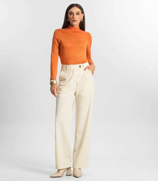 Blusa Feminina Manga Longa Endless Laranja