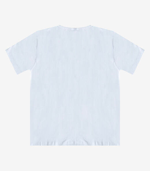 Blusa Feminina Manga Curta Infinita Cor Branco