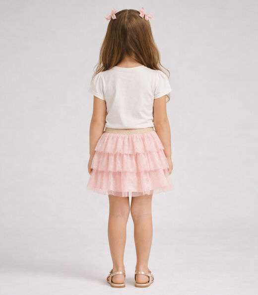 Blusa Infantil Feminina em Cotton Leve Trick Nick Bege