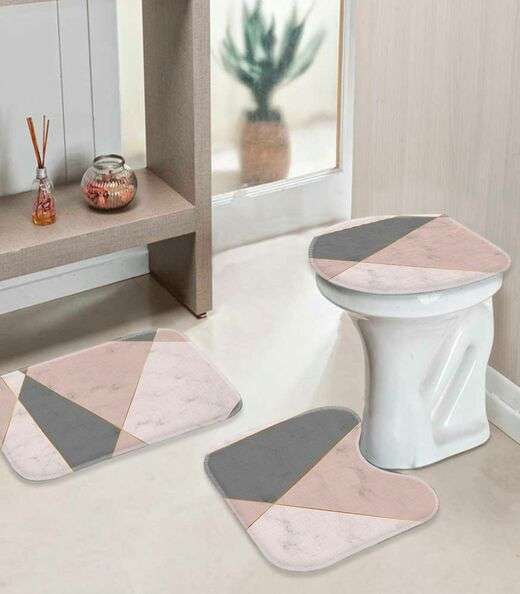 Image_Jogo De Tapetes Para Banheiro Wevans Rosa