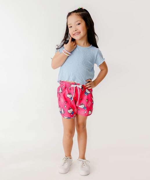 Image_Short Infantil Estampa Hello Kitty Sanrio Tam 4 a 10