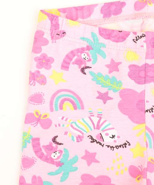 Bermuda Infantil Ciclista Estampada Marisa Tam 1 a 3