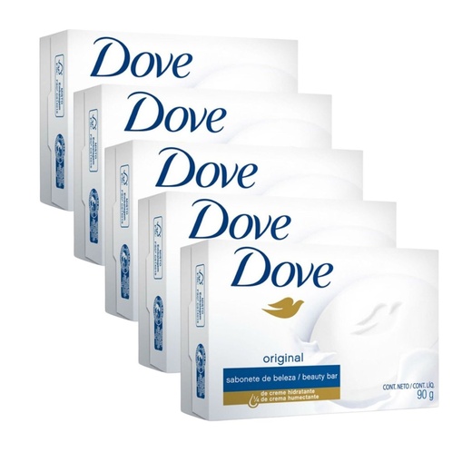 Image_Kit c/5 Unidades de Sabonete Dove 90g Branco