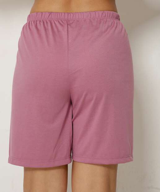 Pijama Feminino Bordado Flores Sem Manga Marisa