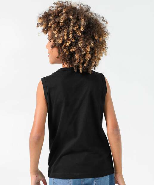 Regata Infantil Basquete Marisa Tam 4 a 10 Preto