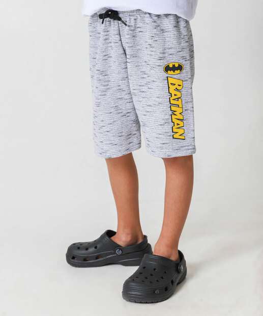 Bermuda Infantil Moletinho Batman Liga Da Justiça Tam 4 a 10