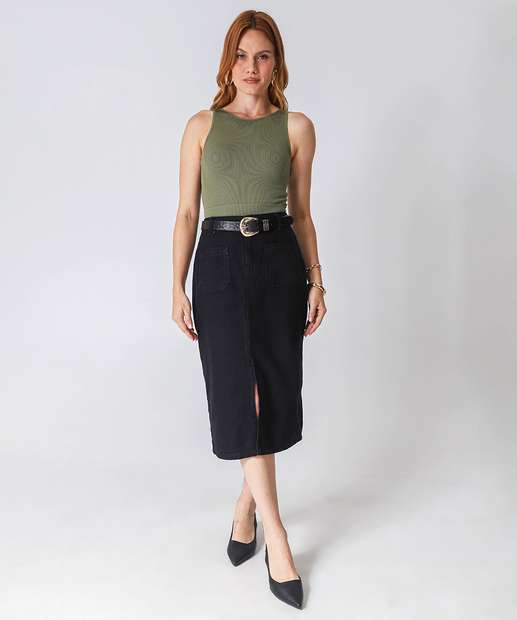 Image_Saia Midi Jeans Feminina Fenda Marisa