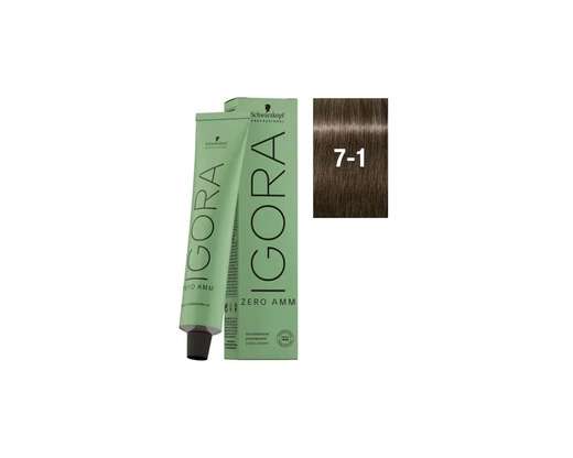 Image_Schwarzkopf Igora Zero AMM 7-1 Louro Médio Cendré 60mL