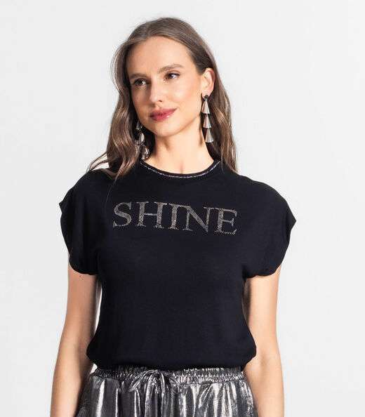 Blusa Feminina Em Visco Tricot Endless Preto