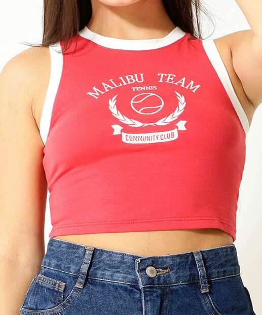 Image_Blusa Cropped Feminina Estampa Frontal Marisa