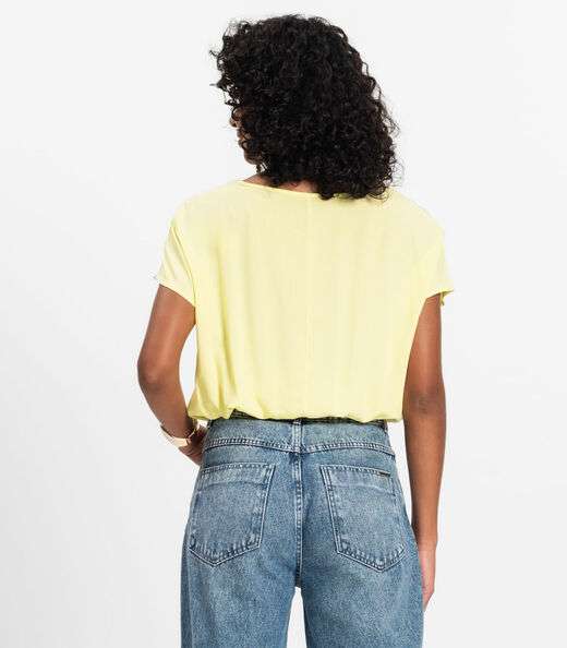 Blusa Feminina manga curta Infinita Cor Verde