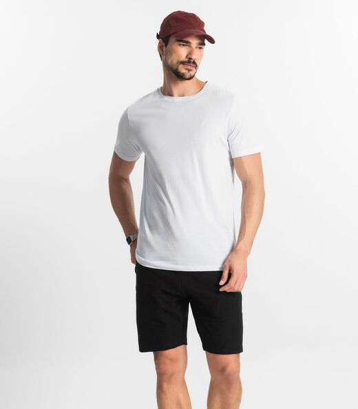 Bermuda Masculina Moletinho Diametro Preto