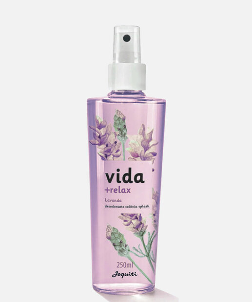 Colônia Spray Feminina Vida Mais Relax Lavanda Jequiti 250ml