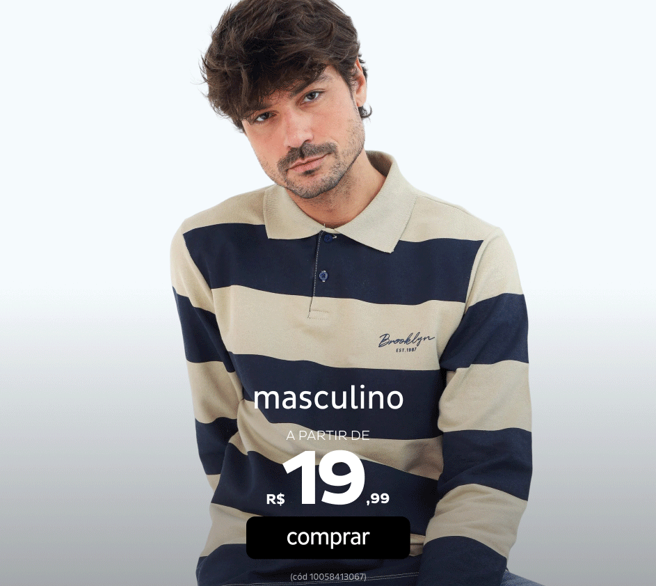 Masculino a partir de R$19,99