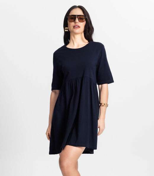 Vestido Feminino Liso Select Azul