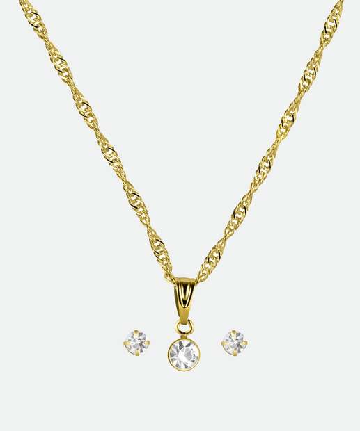 Kit Relógio Feminino Lince LRGH26