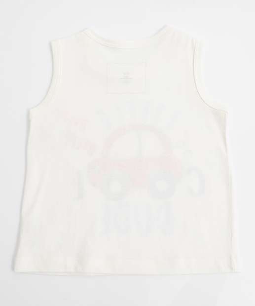 Regata Infantil Estampa Carro MR Tam 1 a 3 Off White