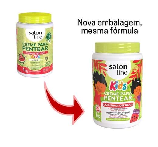 Creme Para Pentear Salon Line Kids Melância 1Kg