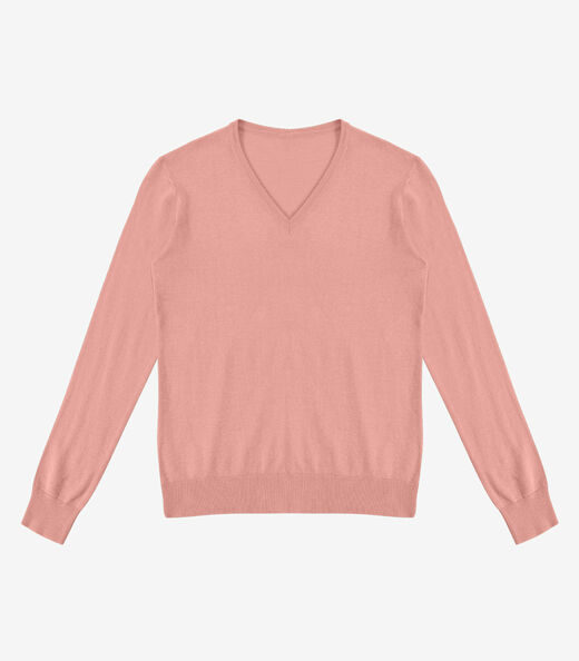 Image_Sueter Feminino Gola V Em Tricot Rovitex Rosa