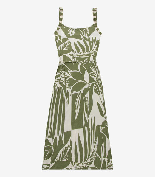 Vestido Feminino Midi Visco Premiere Infinita Cor Verde
