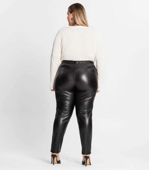 Legging Feminina Plus Size Secret Glam Preto