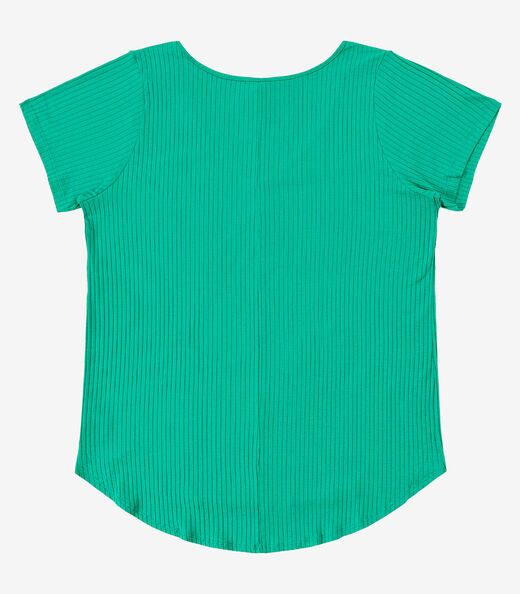Blusa Feminina Plus Size da Infinita Cor Verde