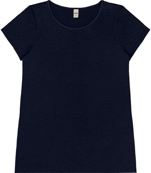 Blusa Básica Alongada Feminina Rovitex Azul