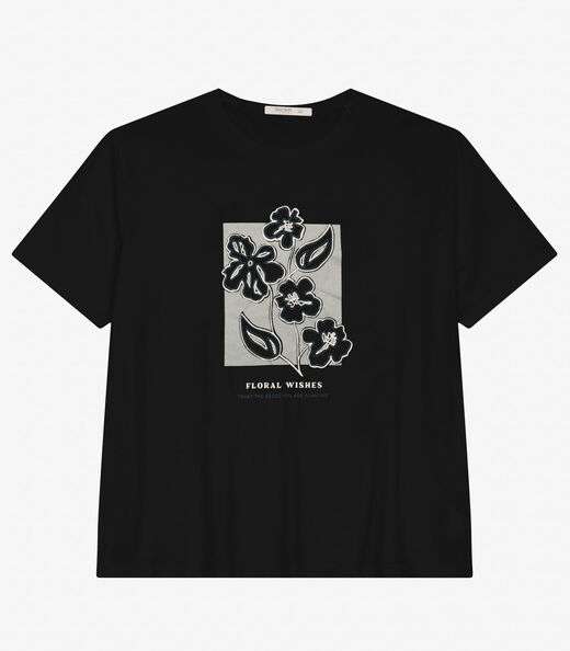 Image_Camisa Manga Curta Plus Size Secret Glam Preto