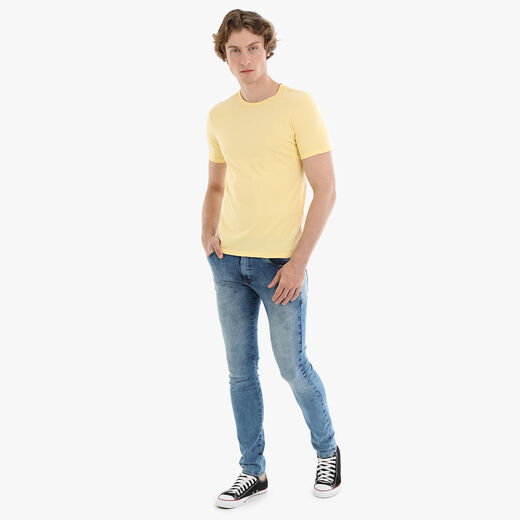 Camiseta Básica Manga Curta Algodão Masculina