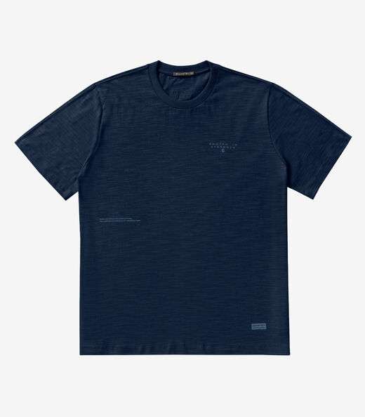Camiseta Masculina Plus Size Diametro Azul