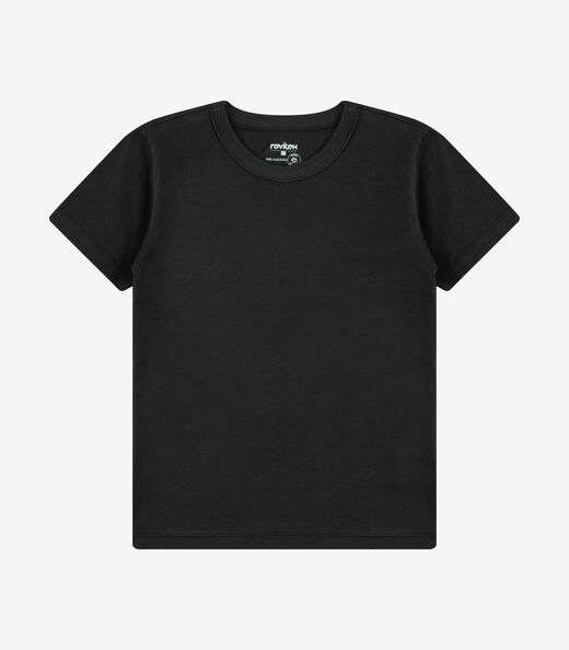 Camiseta Infantil Masculina Básica Rovi Kids Preto