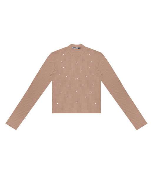 Blusa Juvenil Feminina Em Ribana Minty Marrom