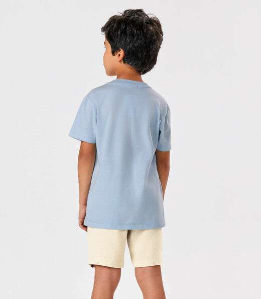 Conjunto Menino Camiseta Com Bermuda Trick Nick Azul