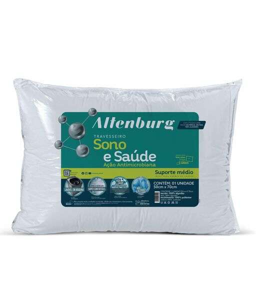 Travesseiro Sono e Saúde Antimicrobiana Altenburg Branco